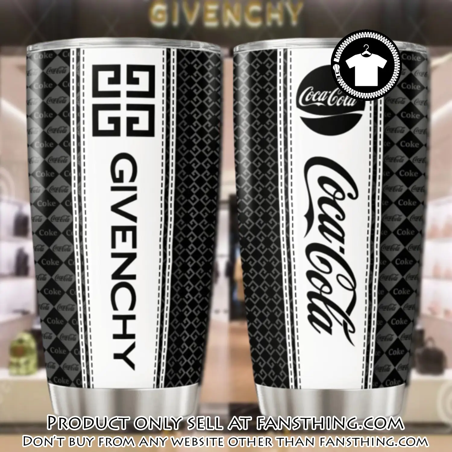 Givenchy coca cola stainless steel tumbler 20oz30oz fst0028690